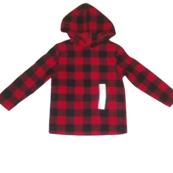 NWT Boys' Printed Fleece Hooded Sweatshirt - Cat & Jack - XS [156] - Picture 2 of 6